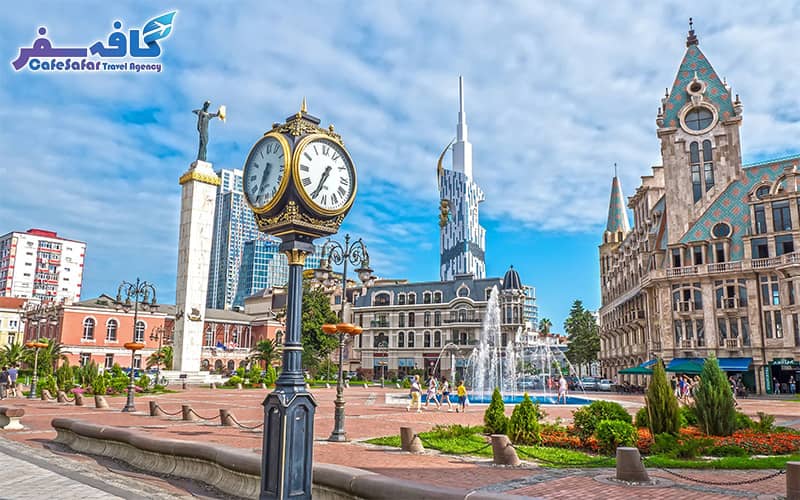 تصویری از ساحل و دریای سیاه در باتومی، مناسب برای پکیج‌های تور تابستانی باتومی