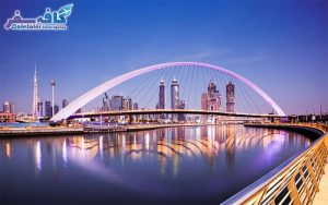 تصویری از جزیره پالم جمیرا و هتل آتلانتیس در دبی، مناسب برای پکیج‌های تور لوکس دبی