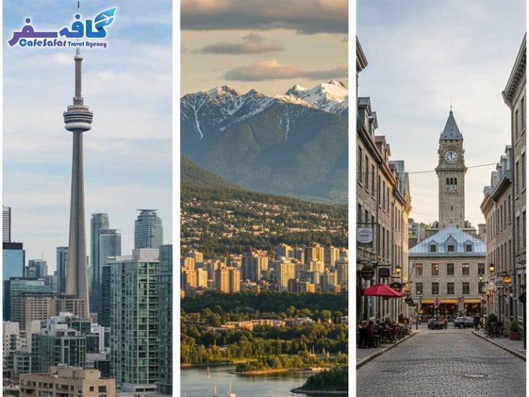 تصویری از نمای شهری مدرن در تورنتو یا ونکوور کانادا، مناسب برای مقاله بهترین شهرهای کانادا برای متخصصان IT