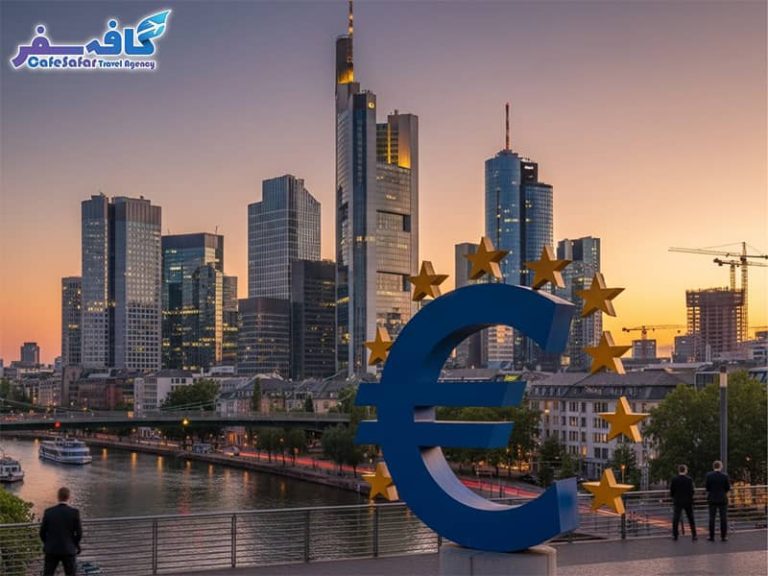 تصویری از نمای شهر مدرن برلین یا فرانکفورت در آلمان، مناسب برای مقاله مهاجرت به آلمان با کارت شانس