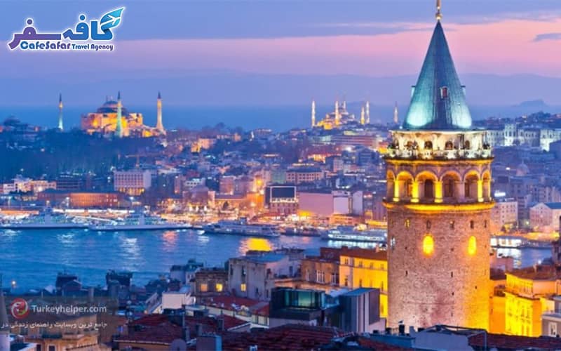 تصویری از تنگه بسفر، کشتی‌ها و قلعه دختر استانبول، مناسب برای پکیج‌های تور لحظه آخری استانبول