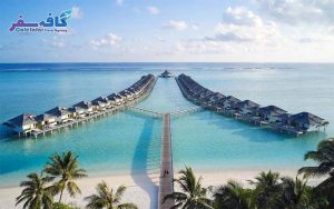 پوستر تبلیغاتی تور مالدیو لحظه آخری، نمای اختصاصی ویلاهای روی آب و اقیانوس هند، رزرو لوکس‌ترین پکیج‌های مسافرتی در کافه سفر پاز